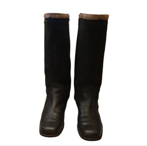 UGG Australia Smithfield Leather Suede Black Size 8.5